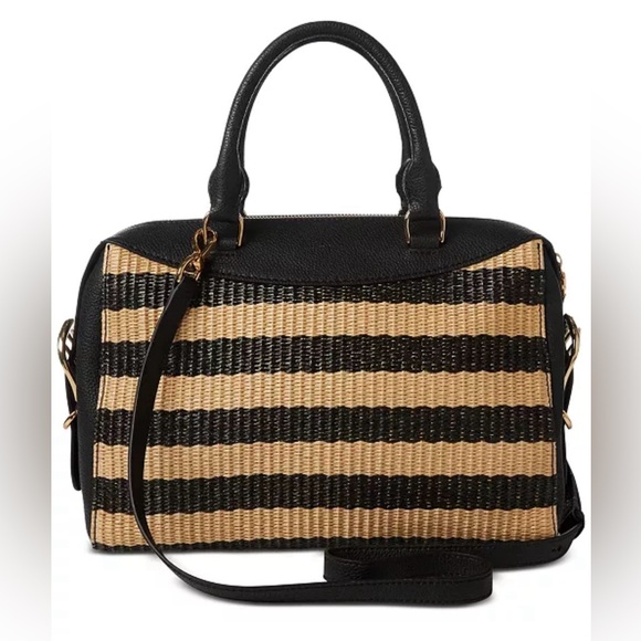 Lauren Ralph Lauren Cornwall Straw Satchel NEW! - Picture 5 of 8